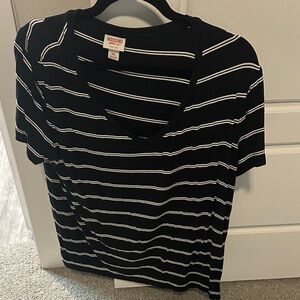 Mossimo Supply Co. Black and White Striped Tee